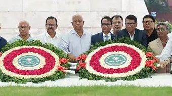 Newly appointed Chairman of Red Crescent visits graves of Ziaur Rahman and Begum Khaleda Zia