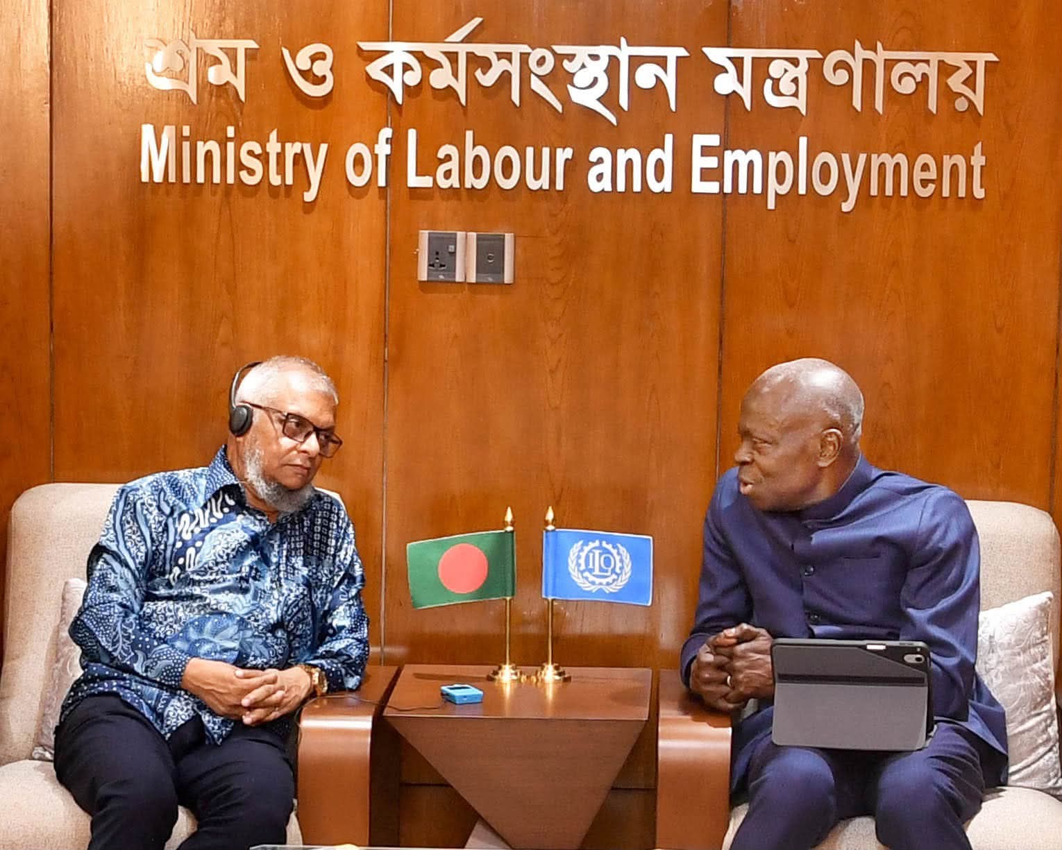 Meeting between ILO DG and Minister for Labour and Employment: Commitment to mutual partnership for workers’ rights and employment generation