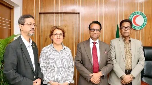 Courtesy meeting between the Head of the International Federation of Red Cross and the Chairman of the BD Red Crescent Society